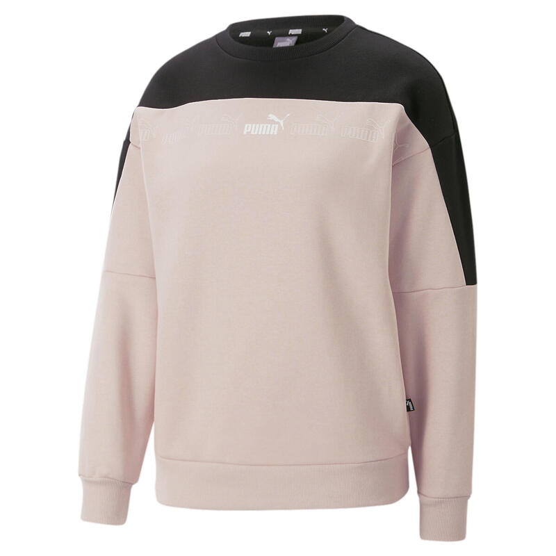 Sweat à col rond Around the Block Femme PUMA Rose Quartz Black Pink