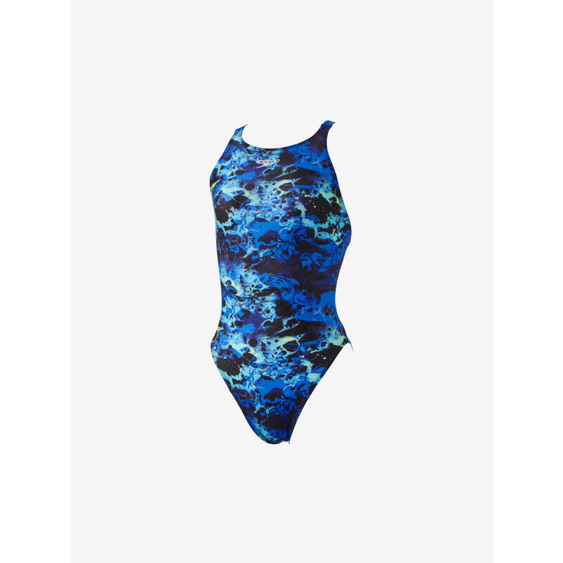 【不可退貨商品】【 FINA APPROVED 】FLEXEX 女士 AIMCUT 連身泳衣 - 藍色