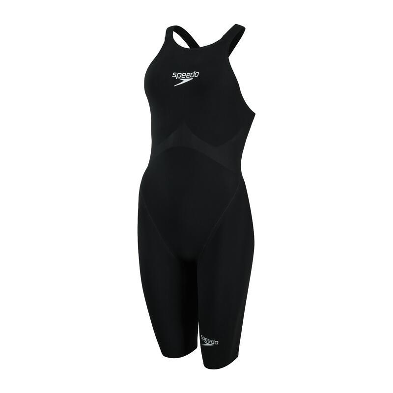 [NON-RETURNABLE] FINA Fastskin Lzr Pure Valor Ladies' Open Back Kneeskin - Black