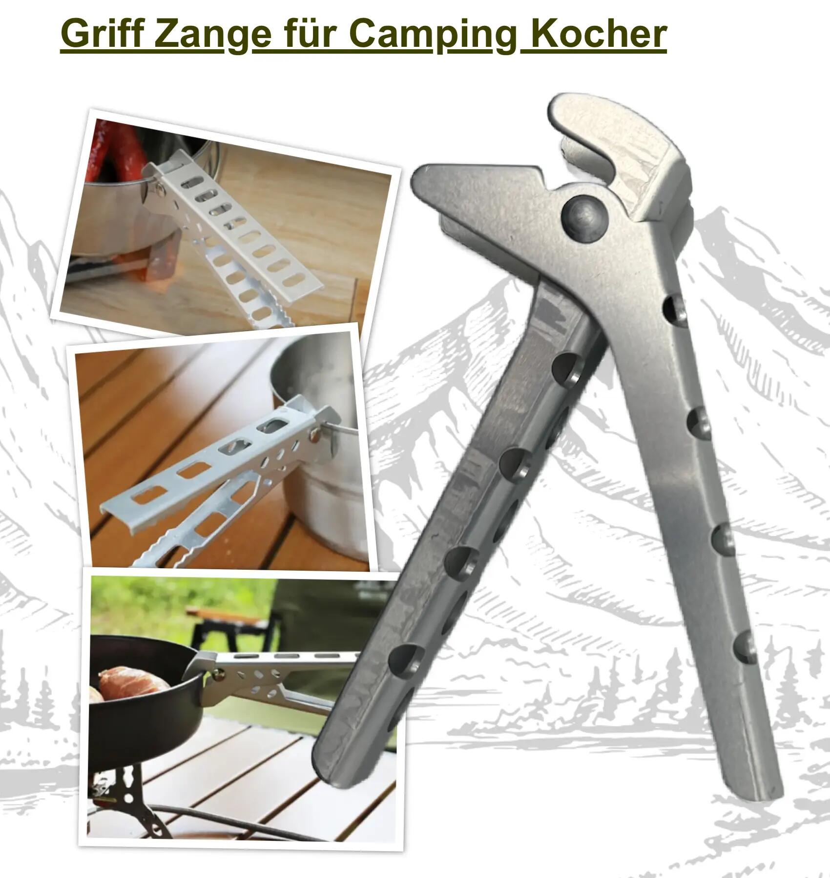 Griff Zange für Teller Pfannen Töpfe Campinggeschirr Outdoor Camping 2/5