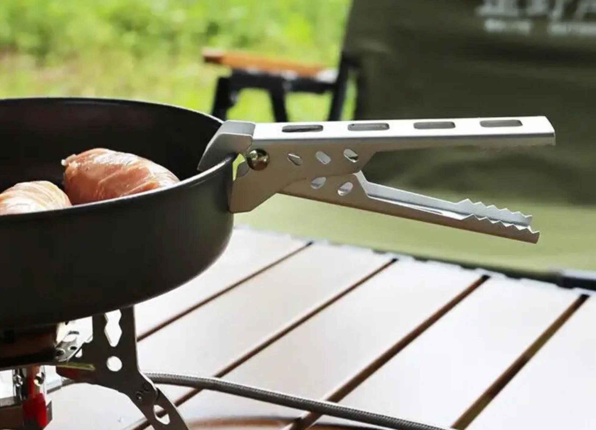 Griff Zange für Teller Pfannen Töpfe Campinggeschirr Outdoor Camping 3/5