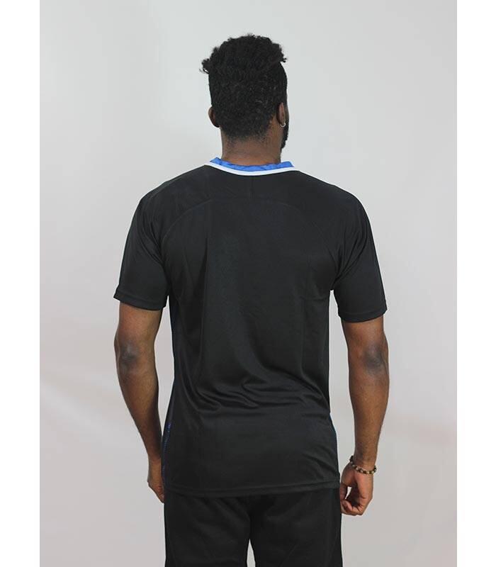 Givova Rugby T-shirt Zwart-Blauw - Comfort en Duurzaamheid 4/5