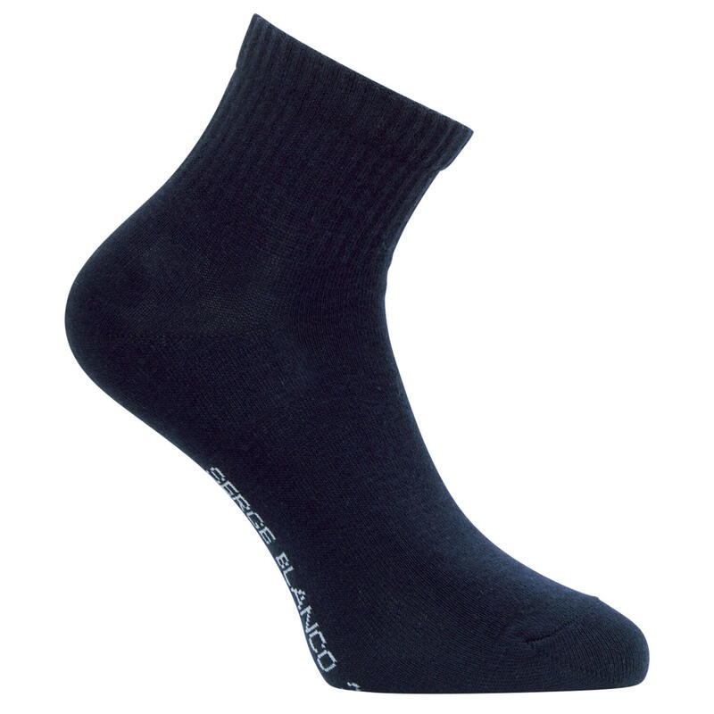 Lot de 6 paires de chaussettes quarter en coton peigné Serge Blanco