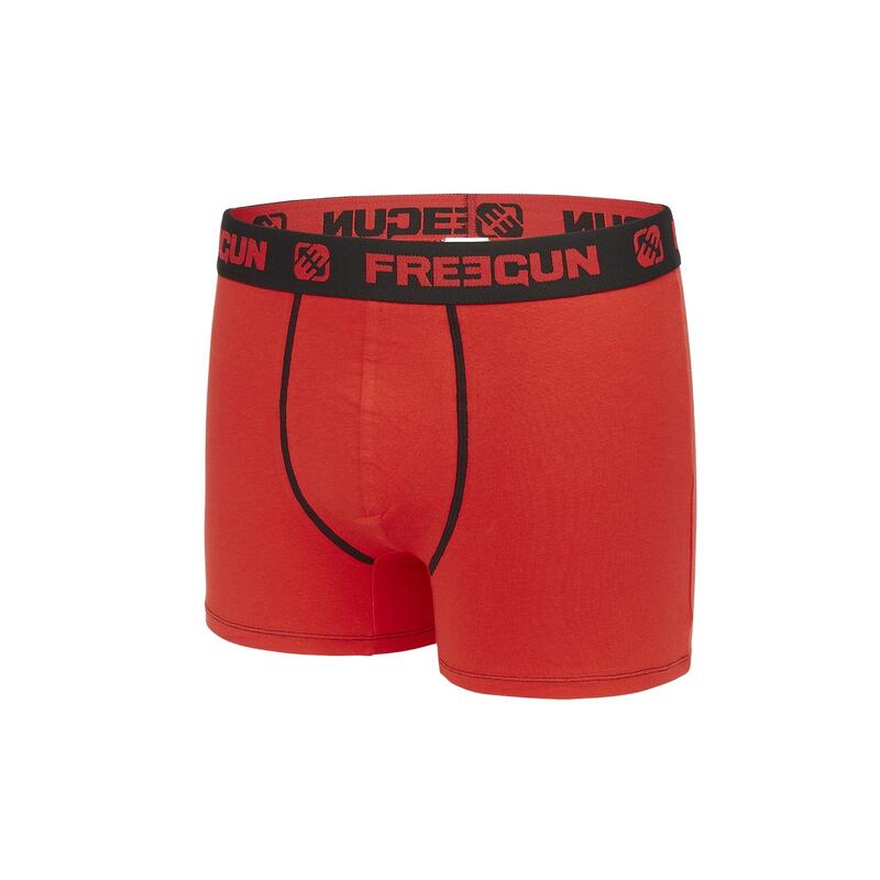 Lot de 4 boxers homme coton Rouge