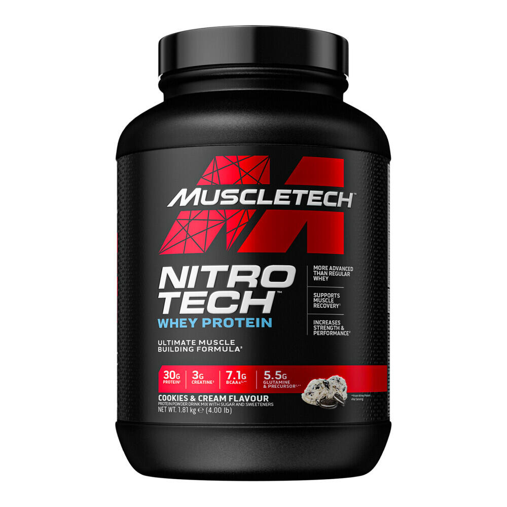 MUSCLETECH Nitro Tech Whey Protein - 1,8 Kg Biscotti & Crema Muscletech