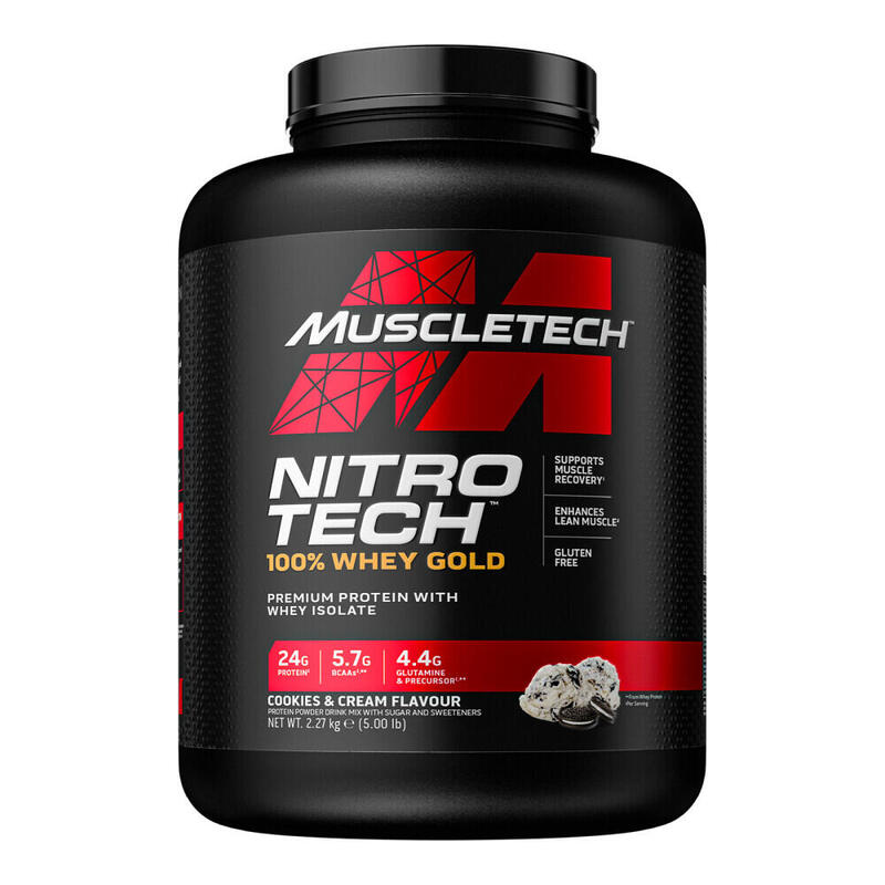 Nitro Tech Whey Gold - 2,27 Kg Cookies & Cream de Muscletech