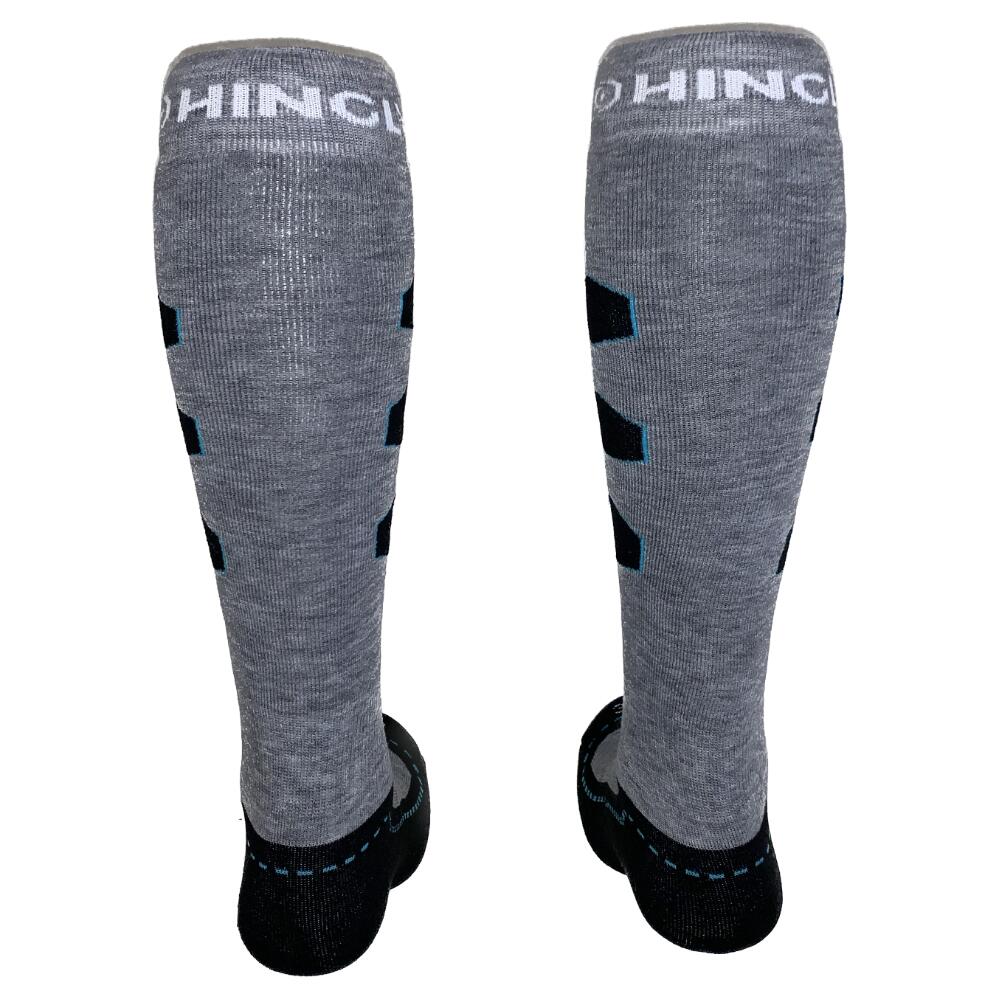 Hingly Skisokken HexaSki Grijs-Zwart 2-pack 3/4