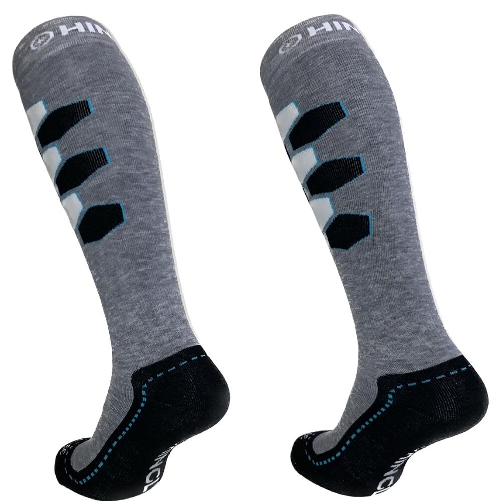 Hingly Skisokken HexaSki Grijs-Zwart 2-pack 2/4