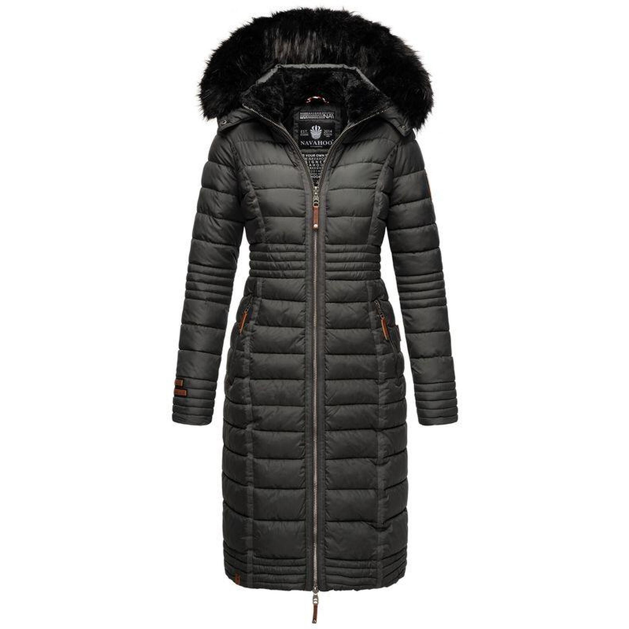 Navahoo B361 Women's Winter Jacket with Warm Teddy Lining, Yellow