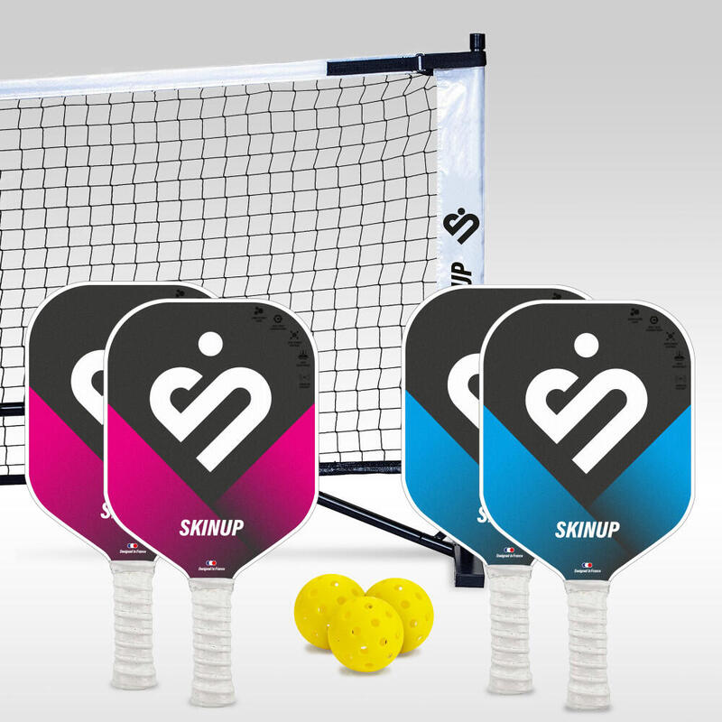 Lot 4 raquettes pickleball 3k Smart & Pro, 3 balles et un filet