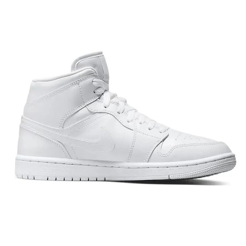 Scarpe donna nike air jordan mid triple white