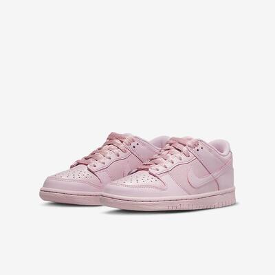 Sneakers donna nike dunk low se rosa in pelle--