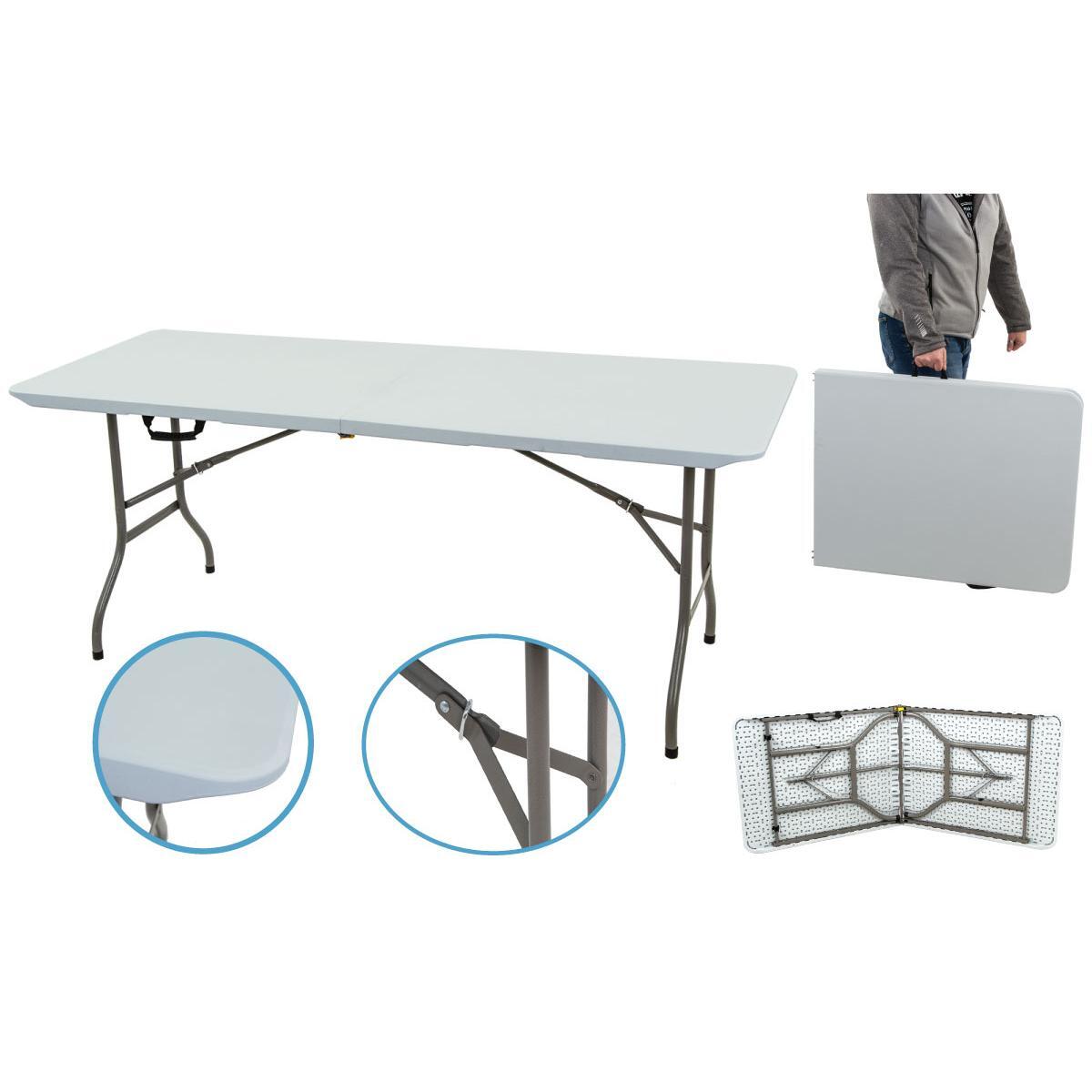 Stół kempingowy składany w walizkę 180x70cm max.100kg 3/7
