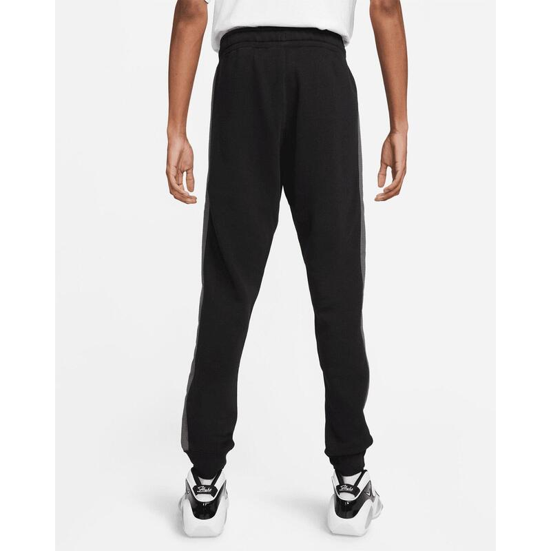 Pantalone uomo nike sportswear nero in cotone felpato