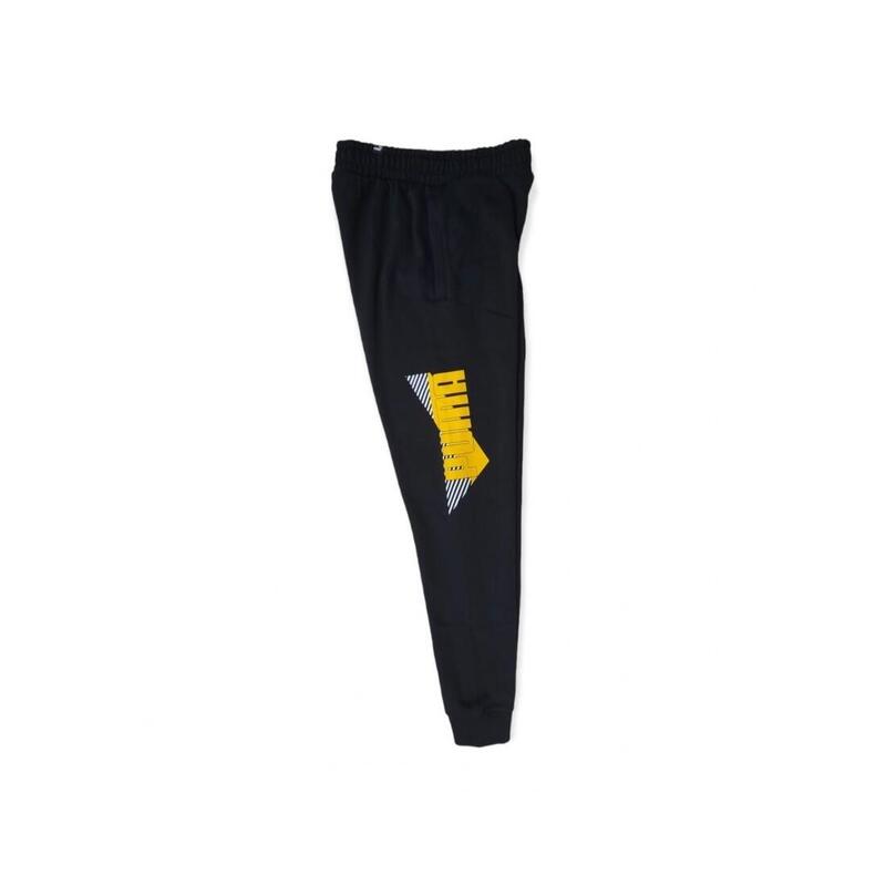 Pantalone uomo puma power logo-% cotone/% poliestere-nero--