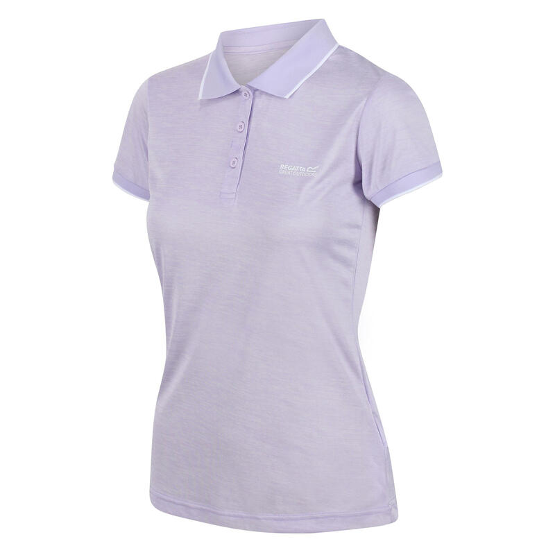 Maglietta Con Colletto Polo Donna Regatta Remex II Lilla Pastello