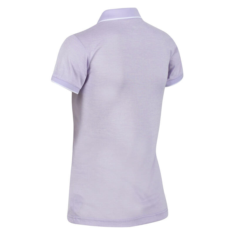 Polo manches courtes REMEX Femme (Lilas pastel)