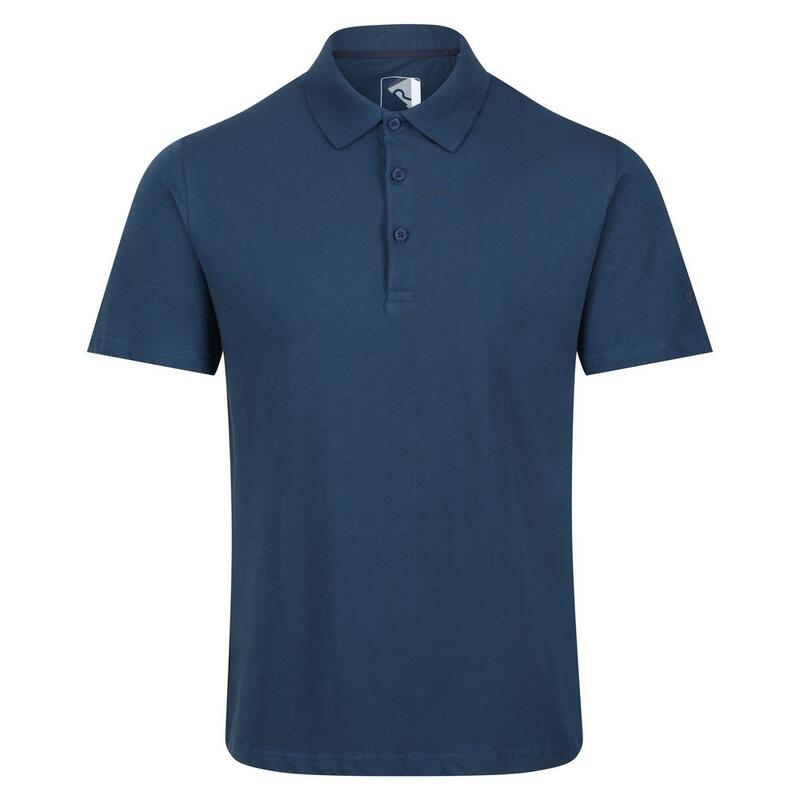 Heren Sinton Lichtgewicht Poloshirt (Maanlicht Denim)