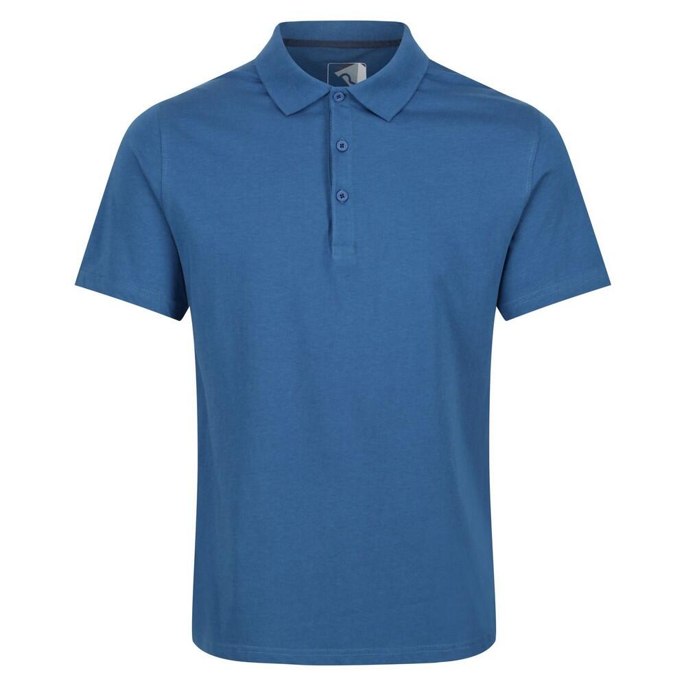 SINTON Men's short-sleeved polo shirt (Blue)