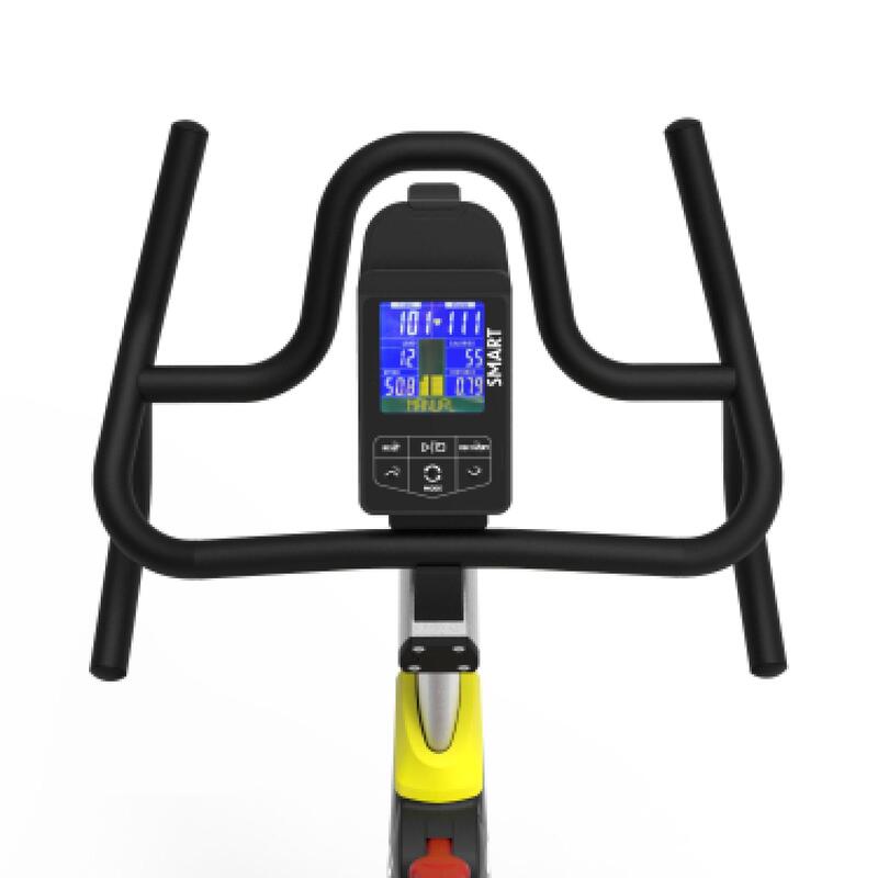 Bicicleta de exercício interior Bodytone AB350SM-Y com Bluetooth smart, 18 kg