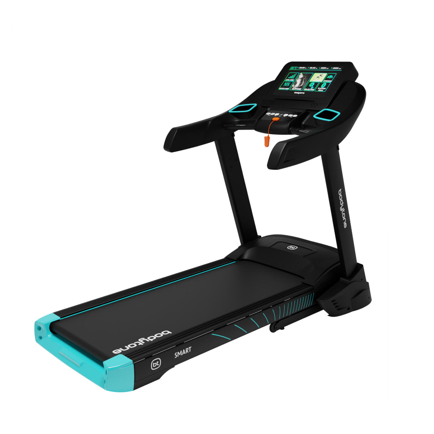 Bodytone - Tapis De Course Pliant Bodytone Ar600sms-b 20km/h Avec Bluetooth Smart Display - Tapis De Course - Bleu - No Size - Decathlon