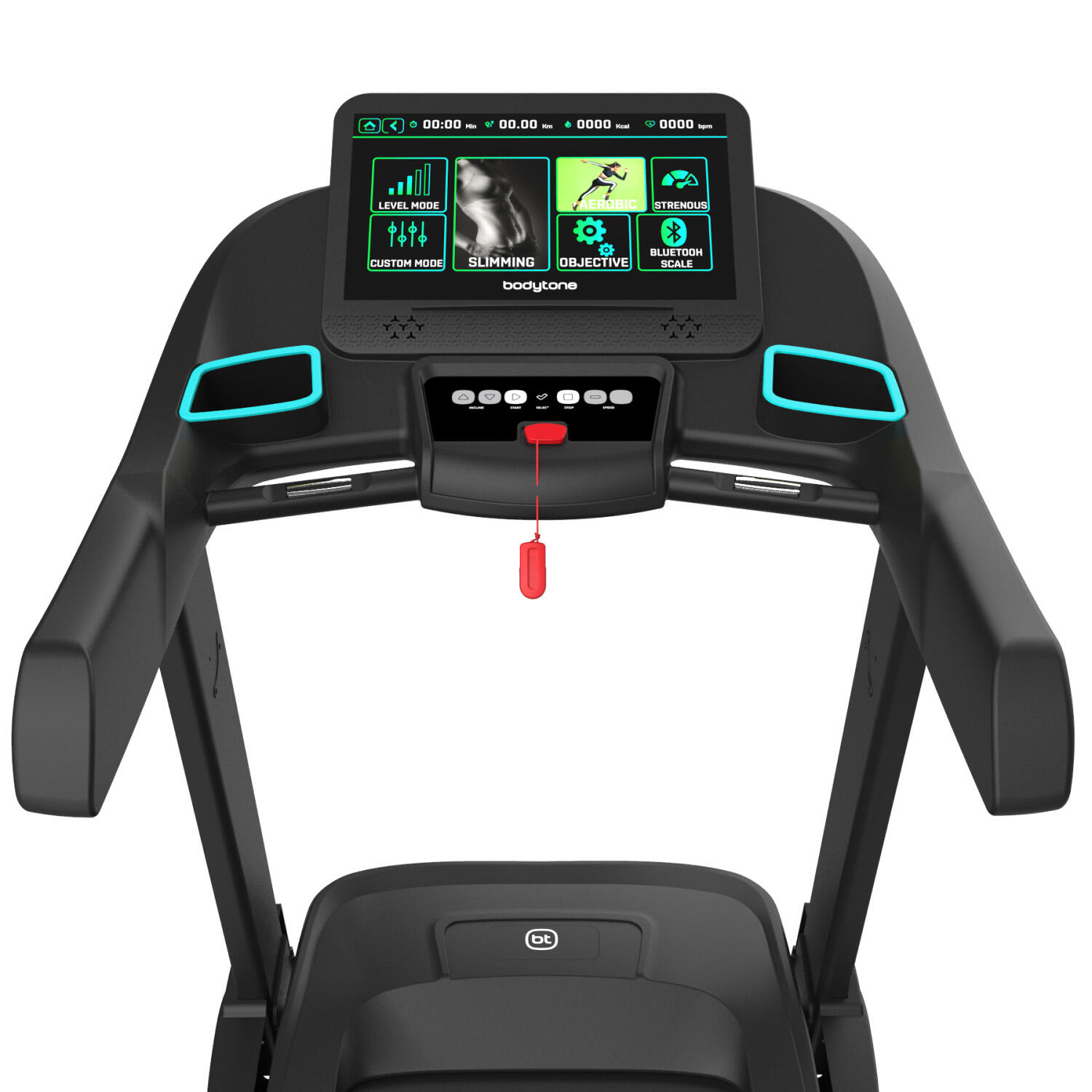Tapis de course pliant Bodytone AR600SMS-B 20km/h avec Bluetooth Smart Display 5/7