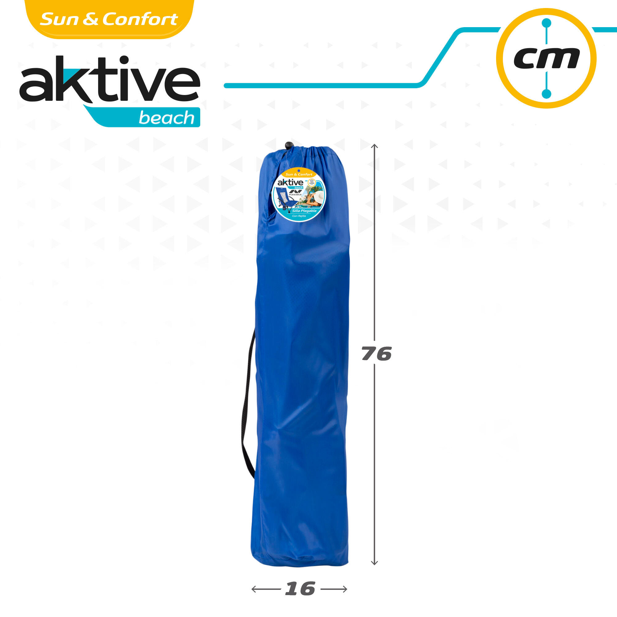 Silla plegable de tela para playa Aktive 6/7