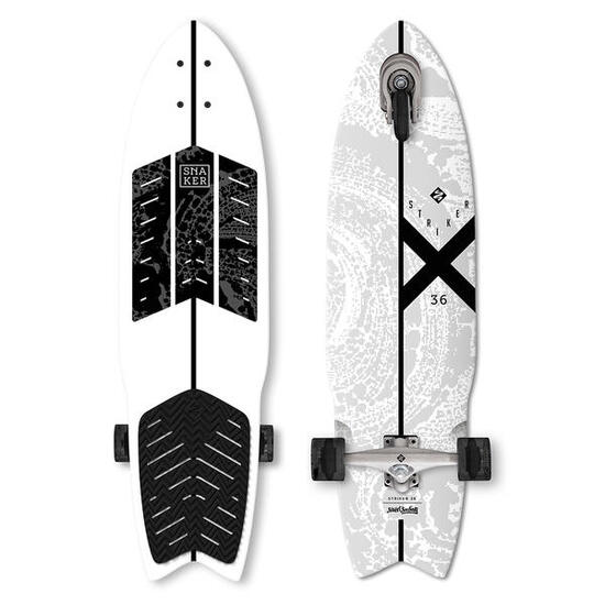Surf Skate Snaker 36" White Striker