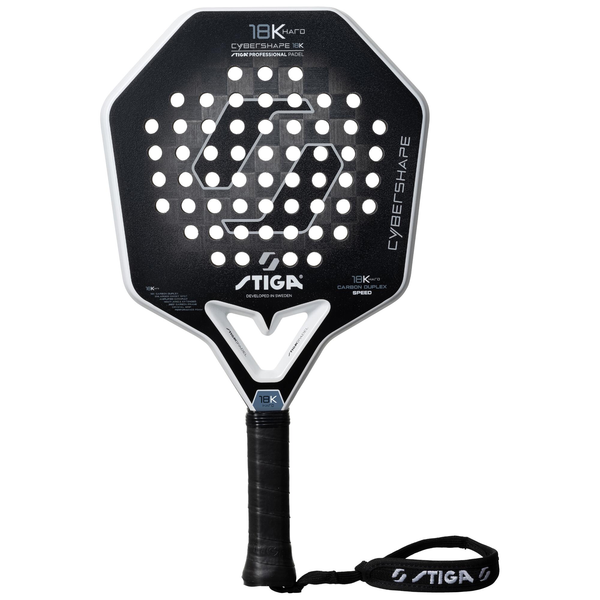 STIGA Padelracket 18K Hard Cybershape