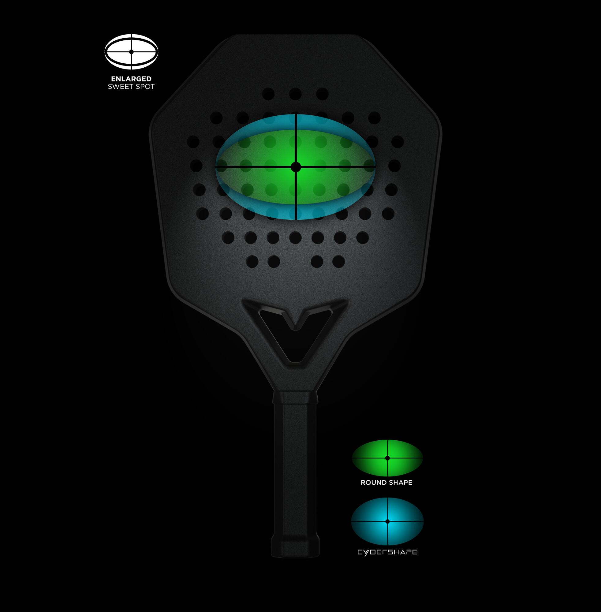 Raquette de padel 18K Cybershape 6/6