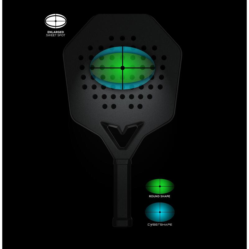 Raquette de padel 18K Hard Cybershape