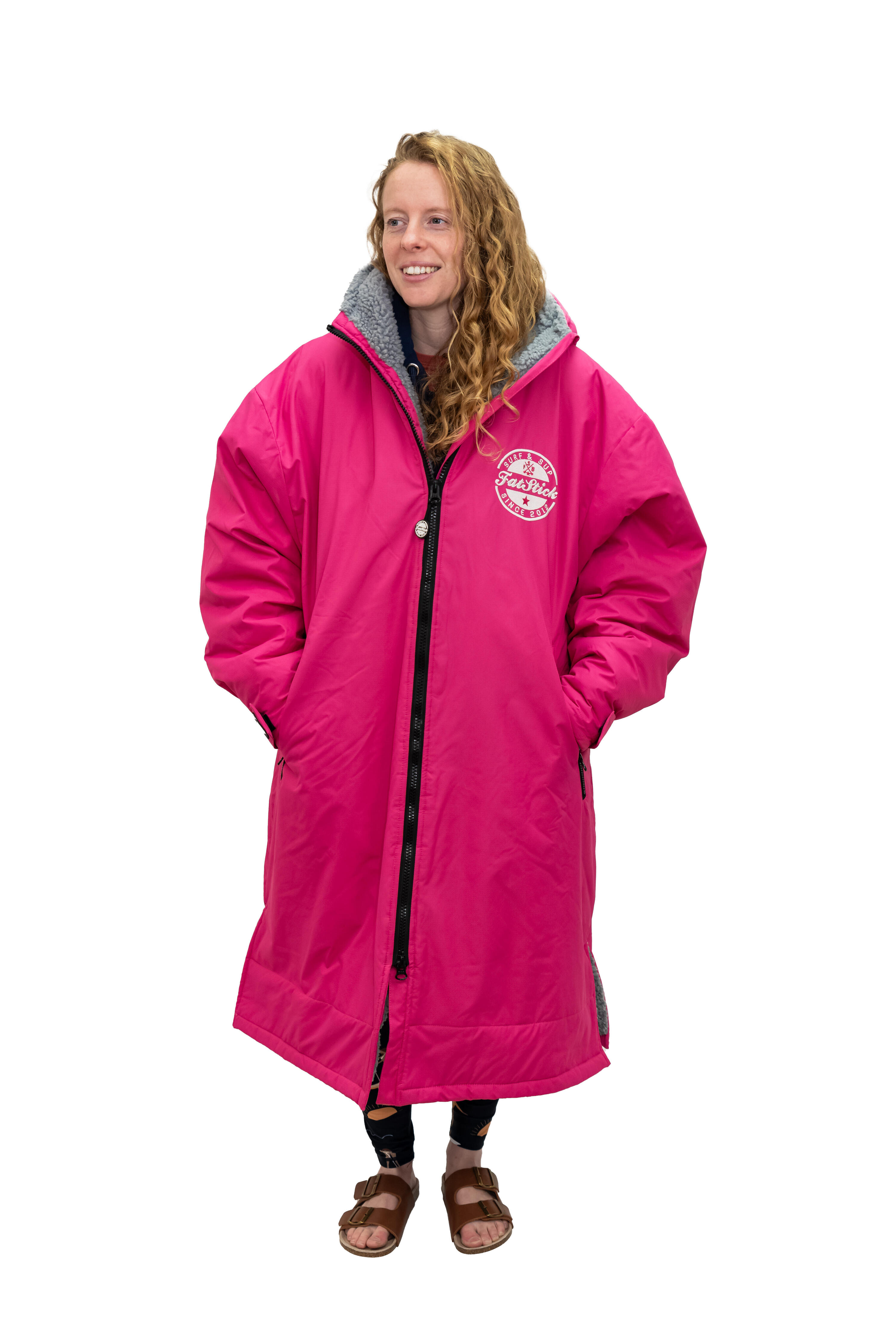 FatWrap Waterproof Change Robe - Hot Pink 5/7