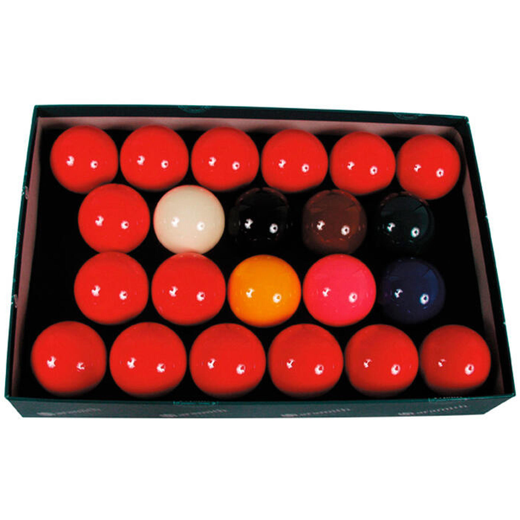 Billiardo snooker, Set Completo 15 Rosso 2 1/6, Verde