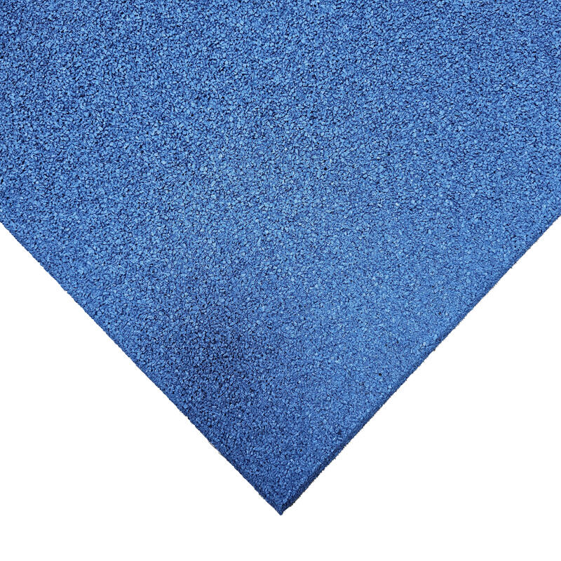 Suelo de Gimnasio. Loseta de Caucho 50x50x20mm (AZUL). Pack 12