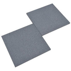 Suelo de Gimnasio. Loseta de Caucho 50x50x20mm (GRIS). Pack 12