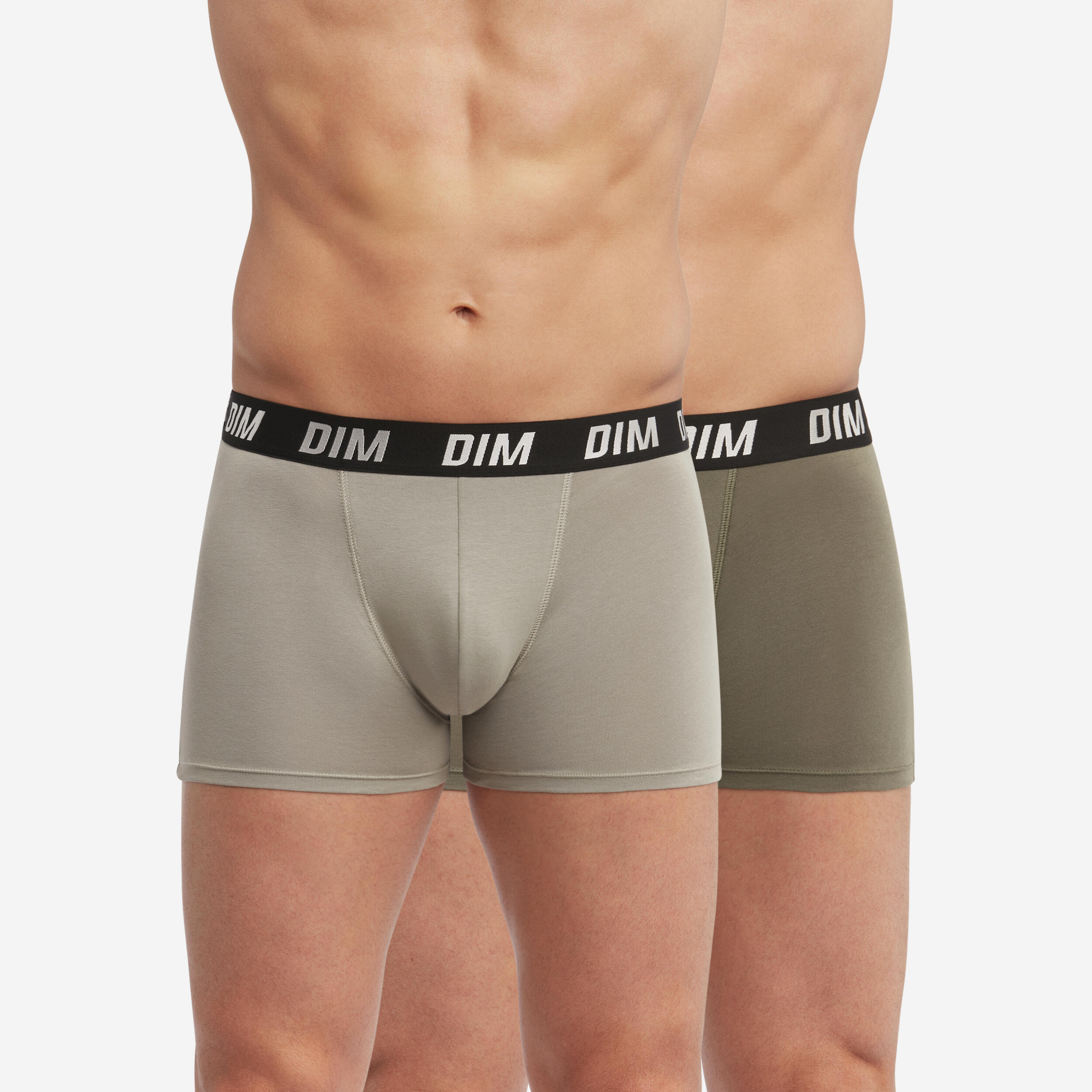Dim - Lot De 2 Boxers Homme De Sport À Thermorégulation - Caleçon - Gris|vert - 52 2xl - Decathlon