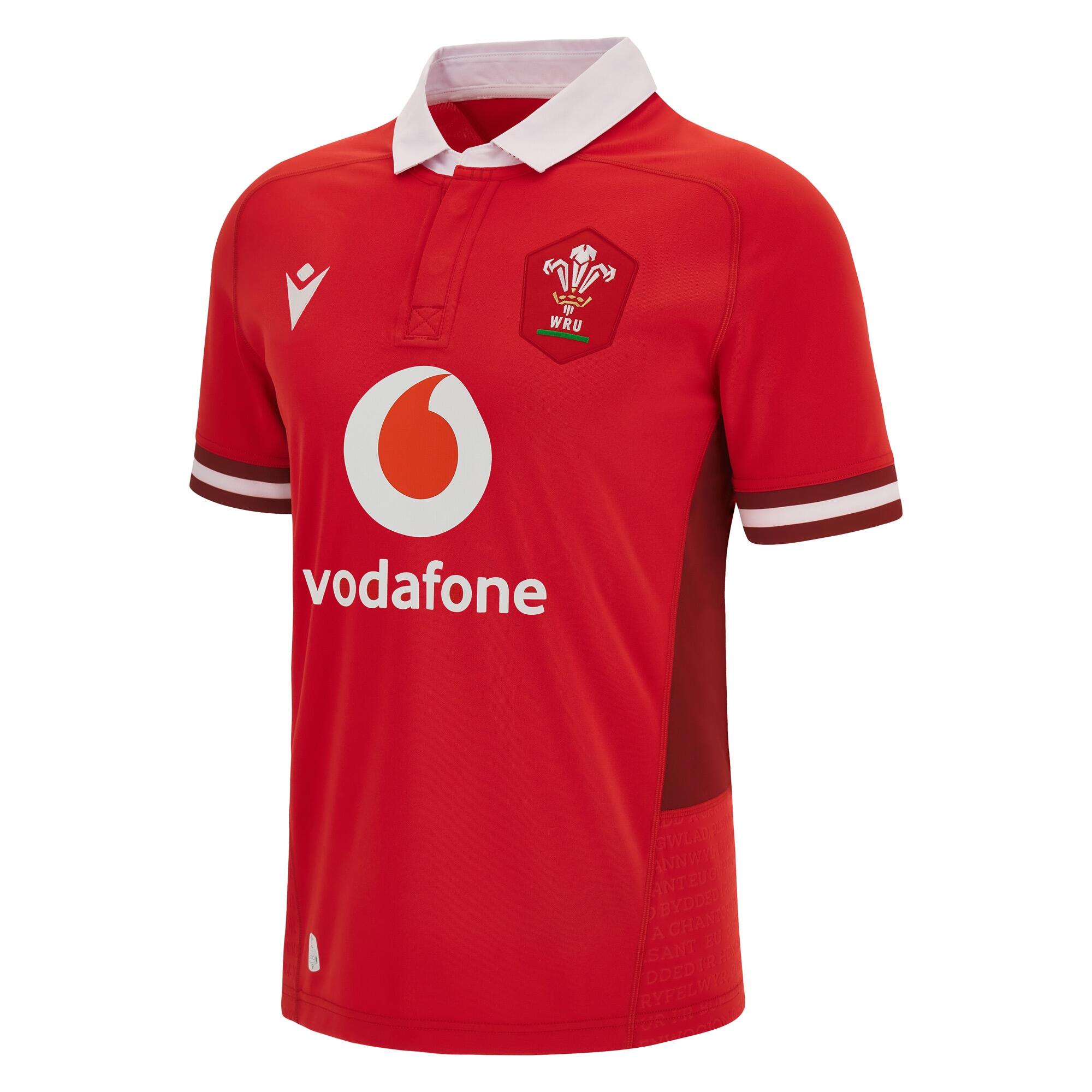 MACRON Macron Wales WRU Mens Home Rugby Shirt