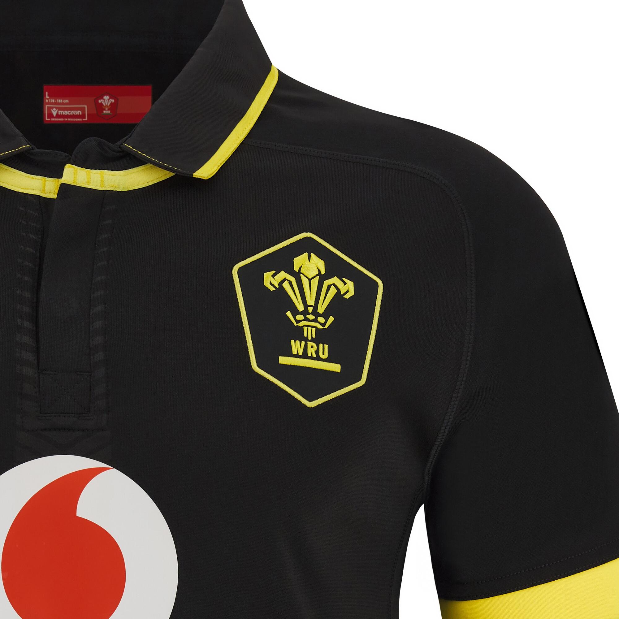 Macron Wales WRU 2023/24 Mens Away Rugby Shirt 3/5