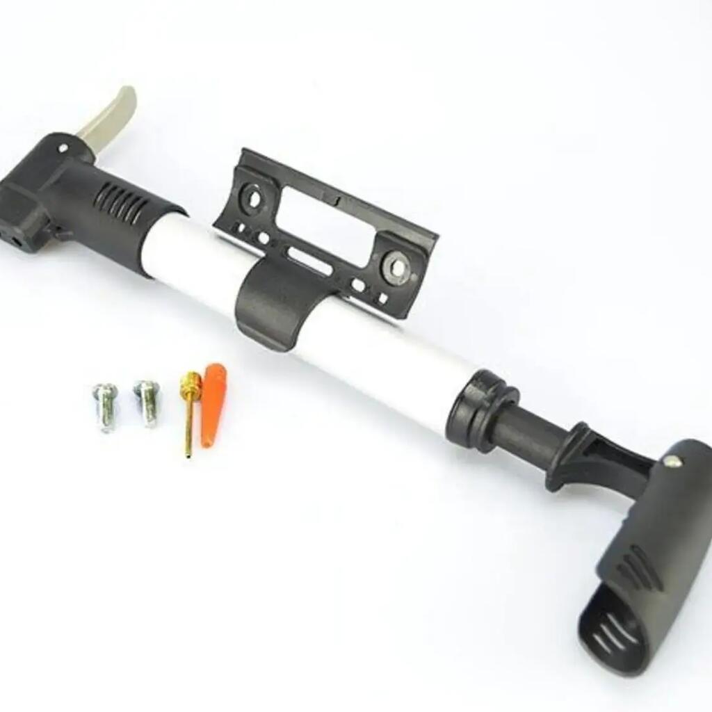 Benson White Bicycle Pump - Mini - All Valves