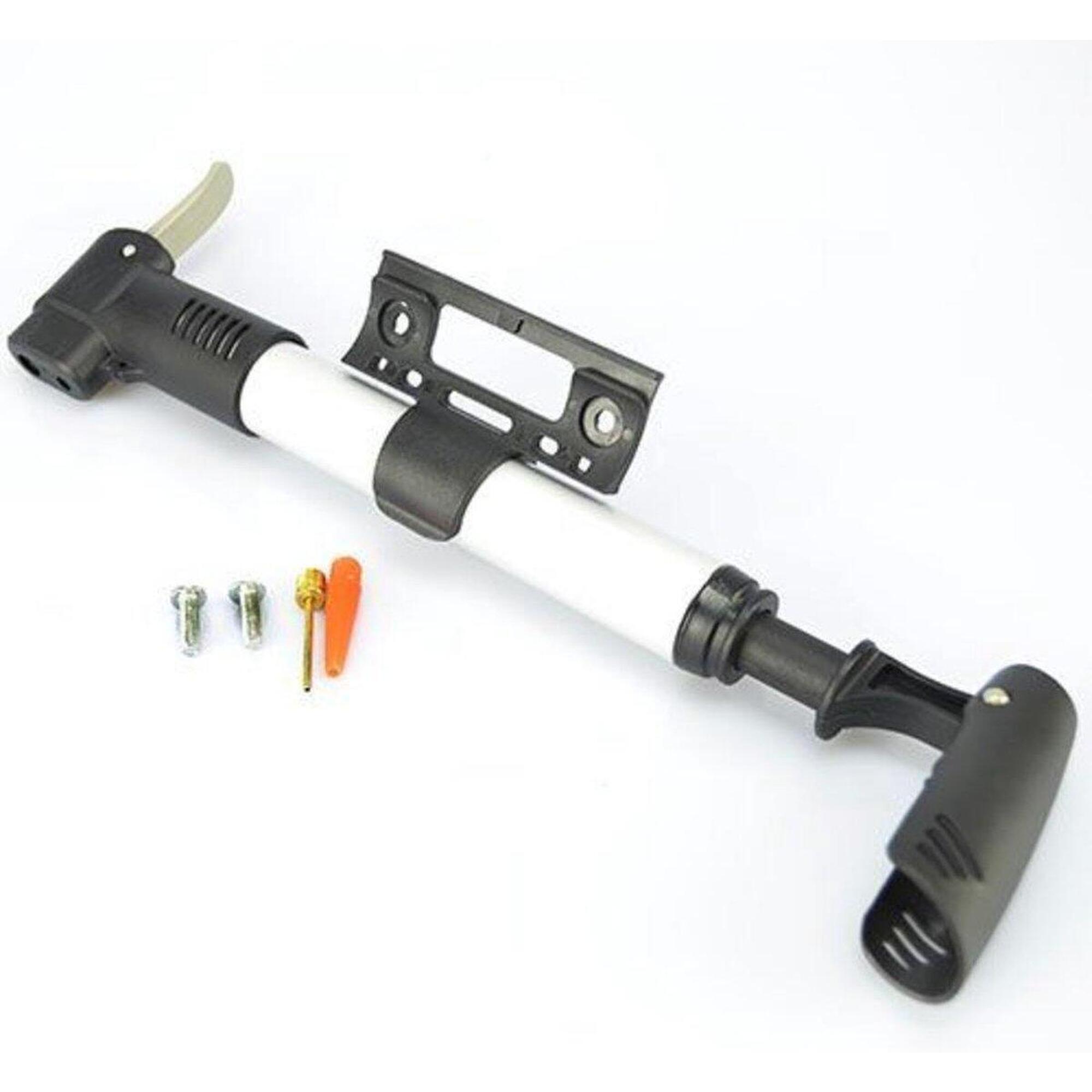 Benson - Pompe À Vélo Benson Blanc - Mini - Toutes Valves - Pompe À Main - Blanc - Taille Unique - Decathlon