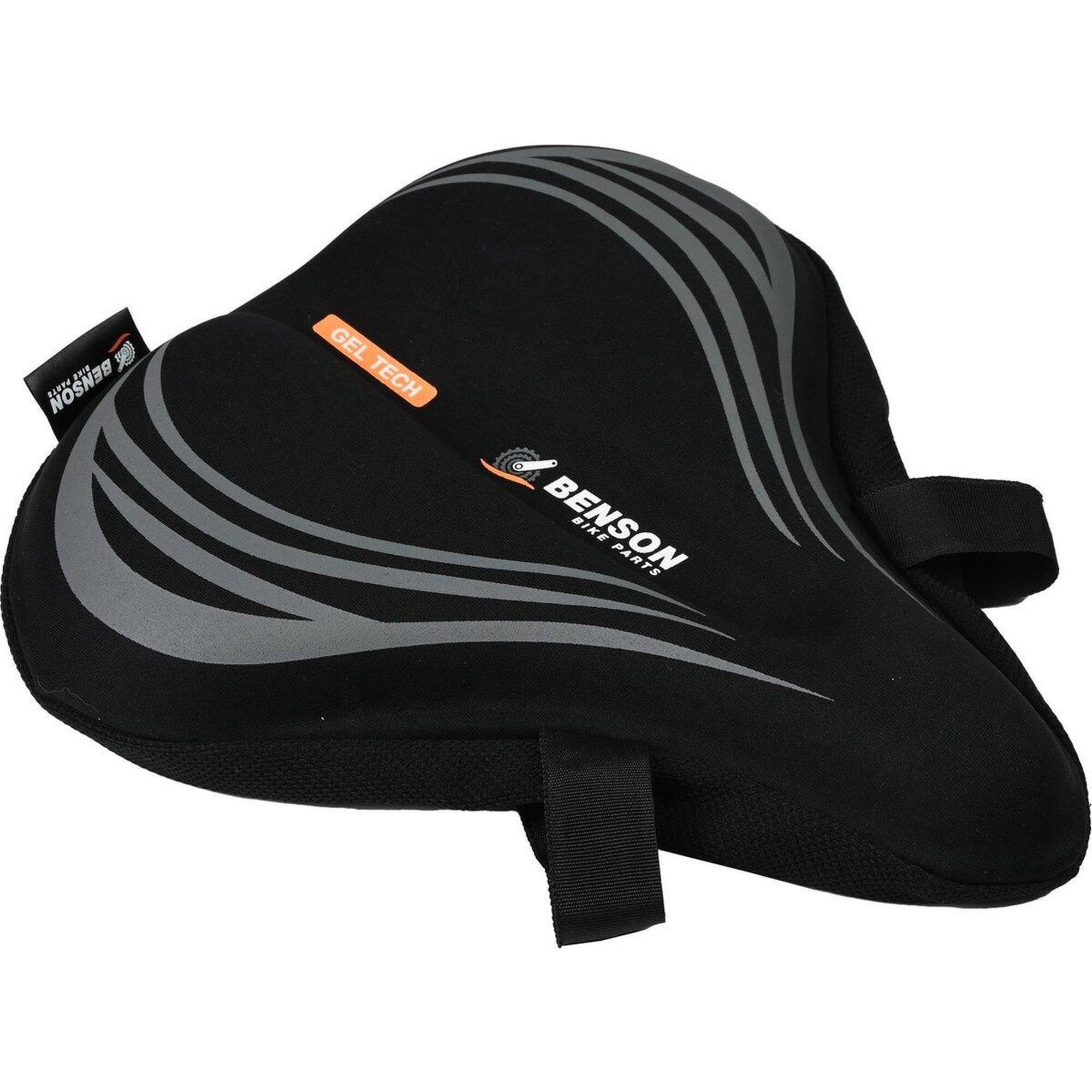 Benson - Housse De Selle Vélo Gel Tech - Noir - Couvre-selle Femmes/hommes - Couvre-selle - No Size - Decathlon