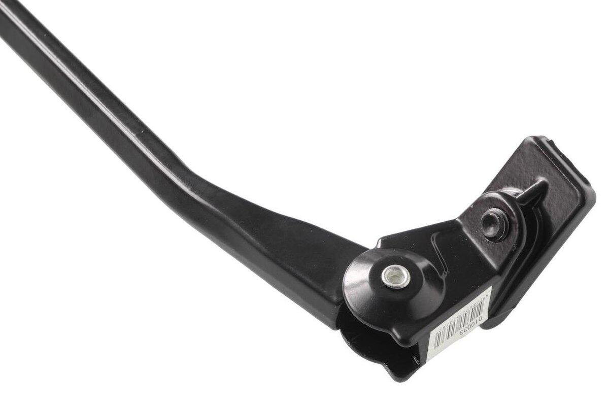 Caballete de bicicleta de aluminio negro + tapa 35cm 3/7