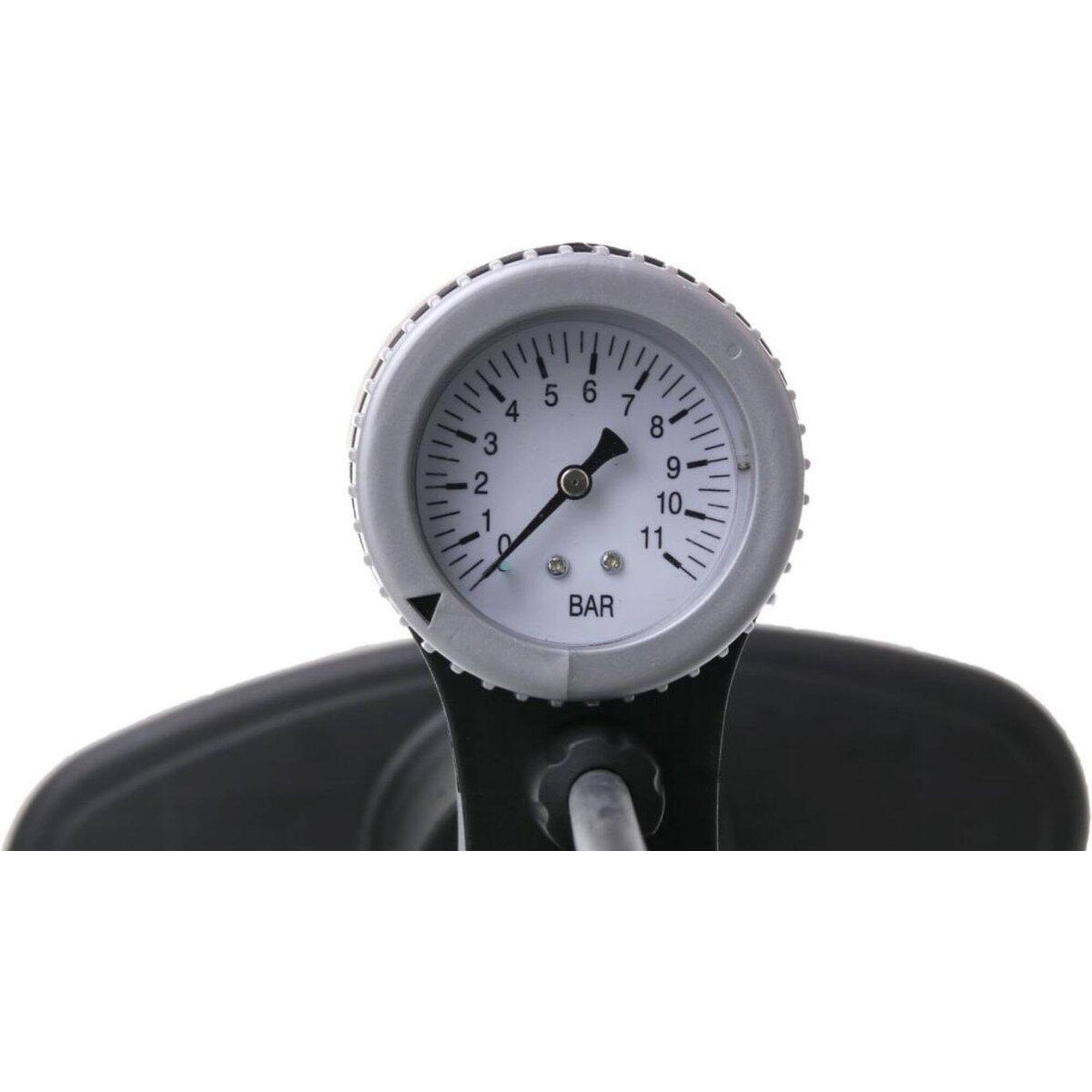 Pompe a velo avec manometre 10 Bar Noir Pompe a pneu BENSON Decathlon