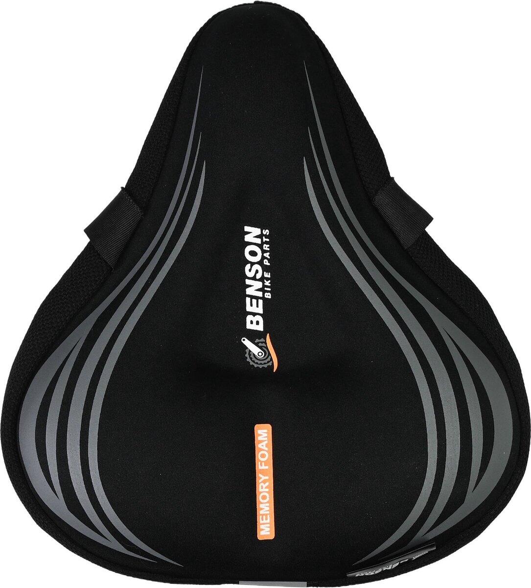 Pokrowiec na siodełko rowerowe Memory Foam Tech - Czarny - Damski/Męski 2/2