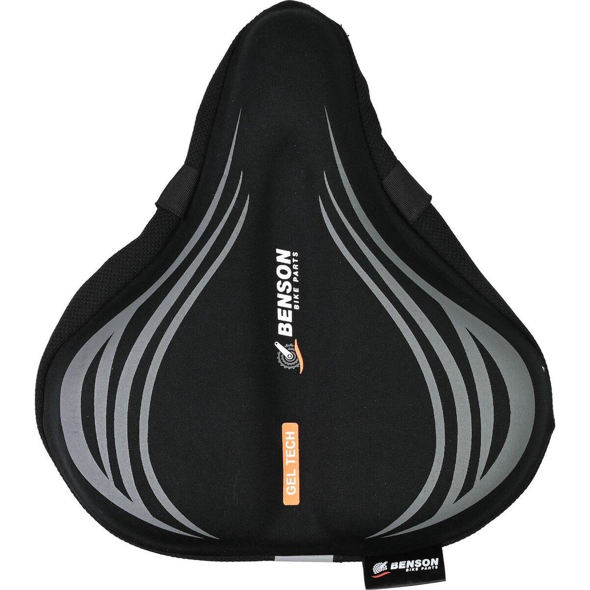 Housse de selle velo Gel Tech Noir Couvre selle femmes hommes BENSON Decathlon