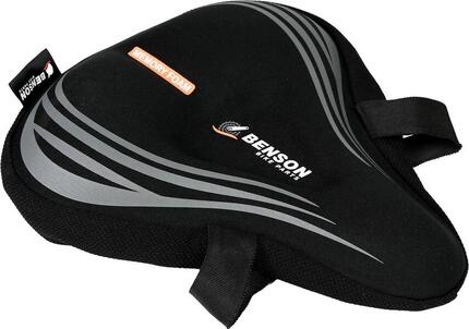 Pokrowiec na siodełko rowerowe Memory Foam Tech - Czarny - Damski/Męski