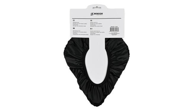 Funda para sillín de bicicleta - Negro con estampado de pelo - Mujer/Hombre 3/4