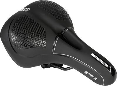 Sella da bicicletta Uomo Comfort Nero Impermeabile