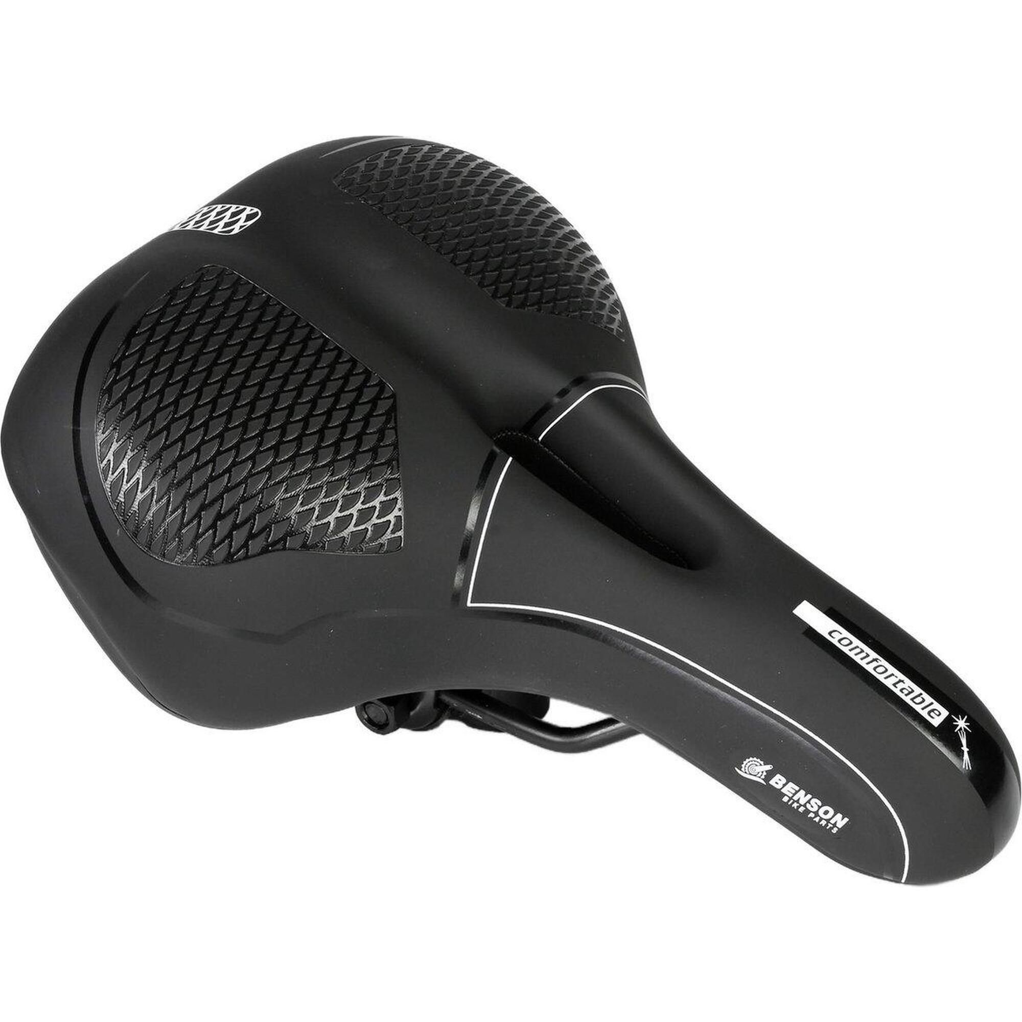 Benson - Selle De Vélo Homme Confort Noir Imperméable - Selle De Vélo - No Size - Decathlon