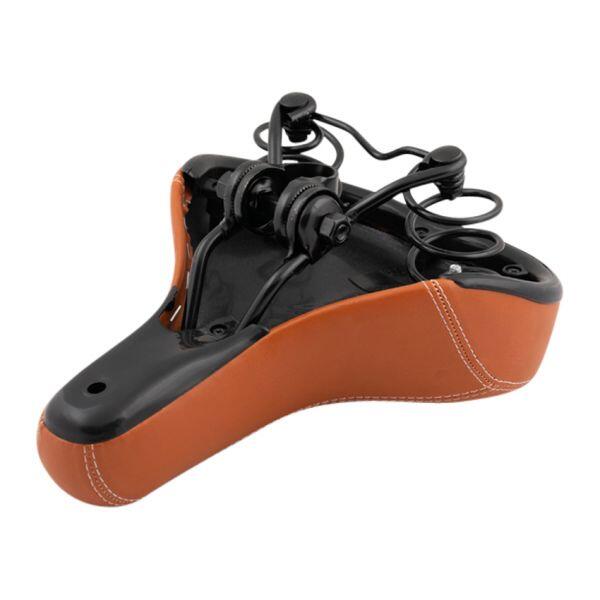 Fahrradsattel Braun - Selle Comfort Gel Sattel Herren/Damen 3/4